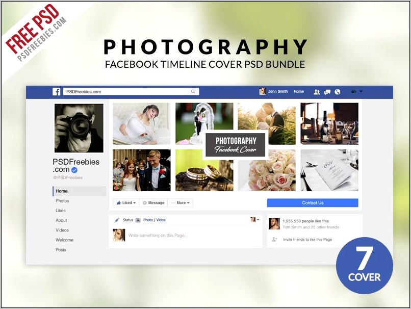 Facebook Cover Collage Template Psd Free