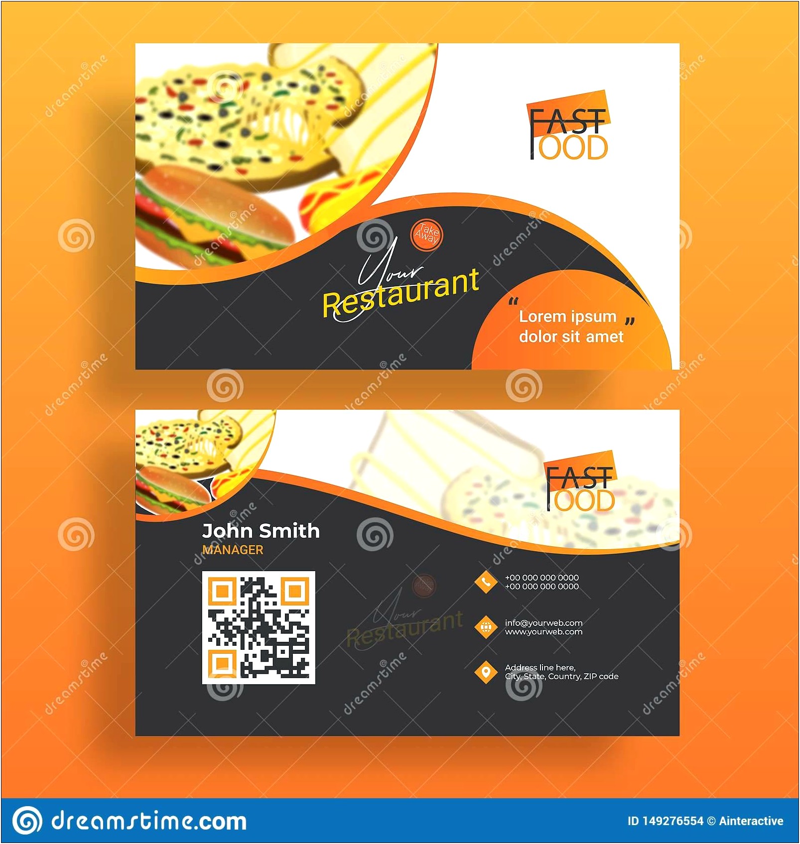 Food Business Card Template Free Download