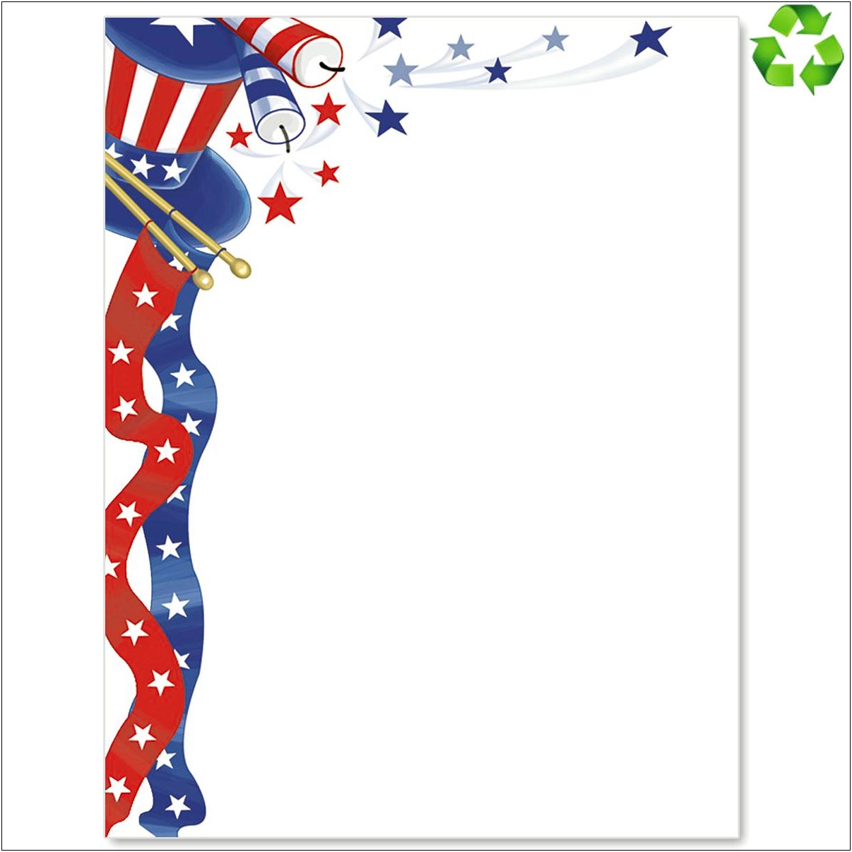 Free 4th Of July Border Templates