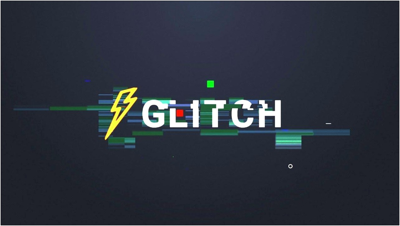 Free After Effects Template Glitch Intro Resume Example Gallery