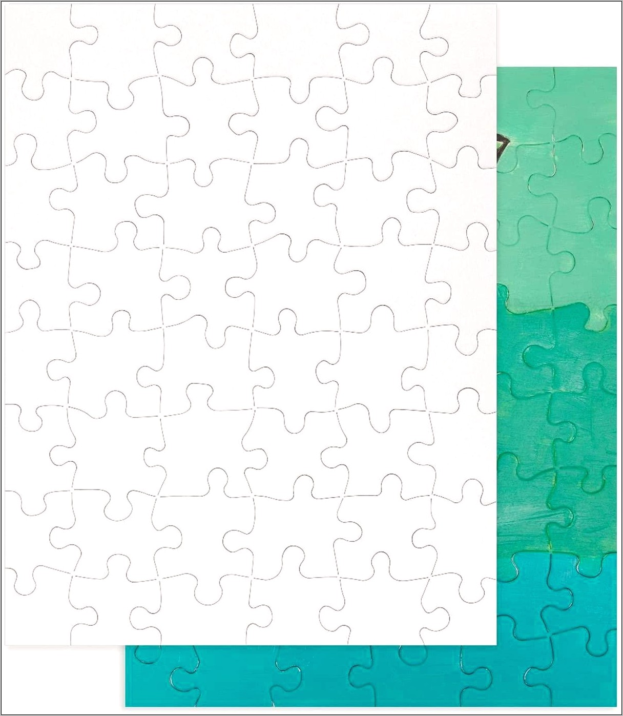 Free Blank Jigsaw Puzzle Template Printable