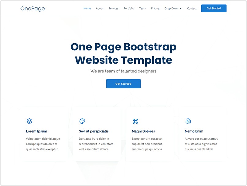 Free Bootstrap Templates Download For Business