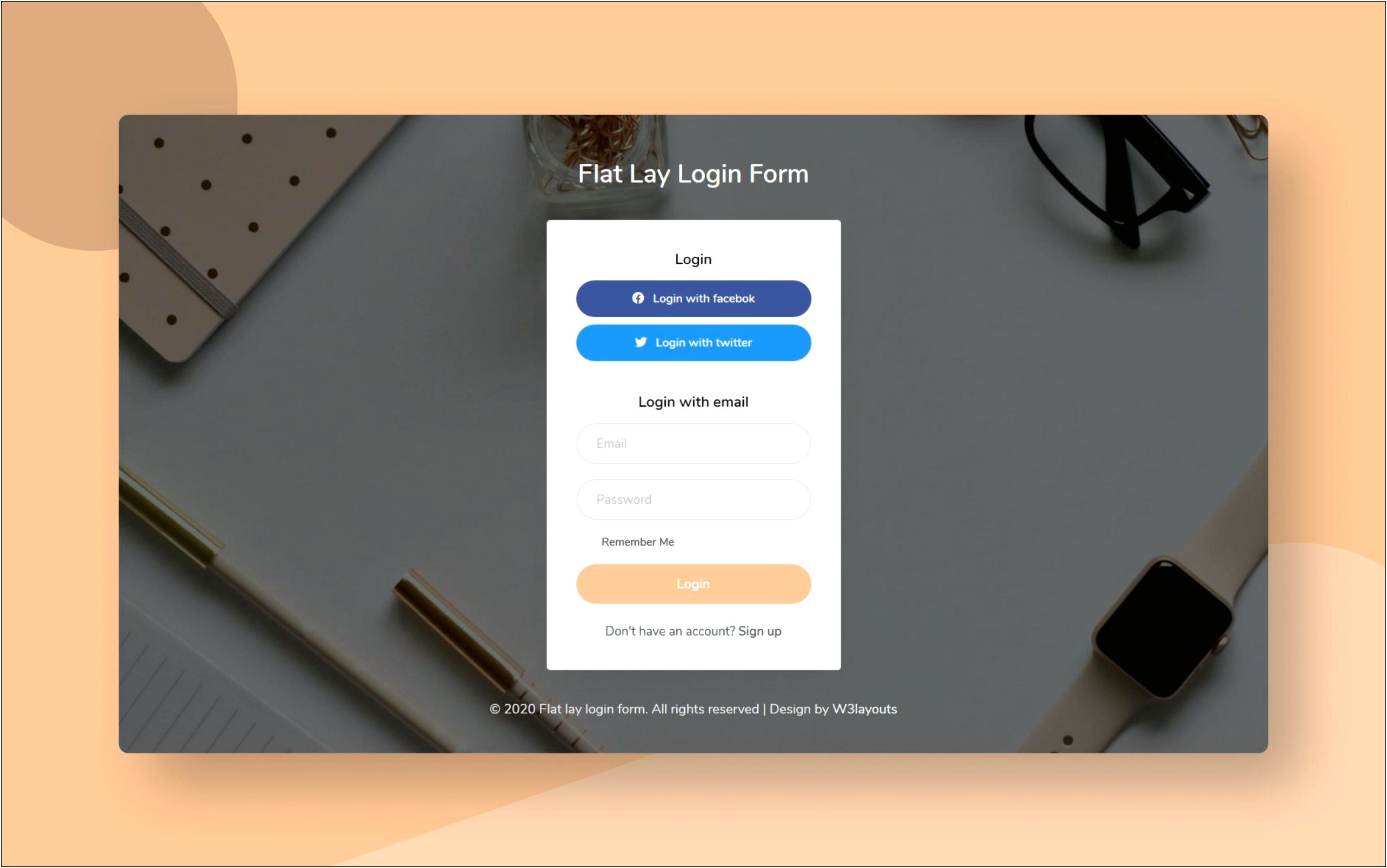 Free Download Bootstrap Login Page Template