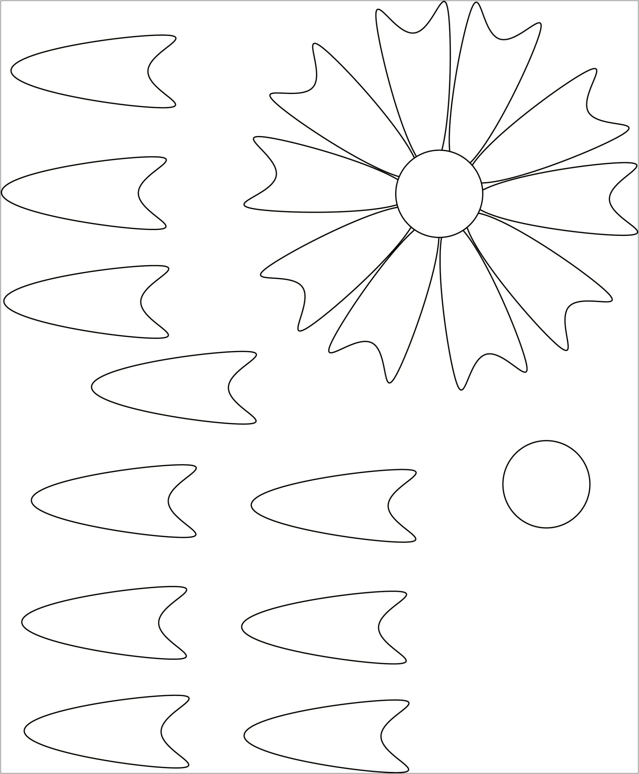 Free Flower Templates To Cut Out