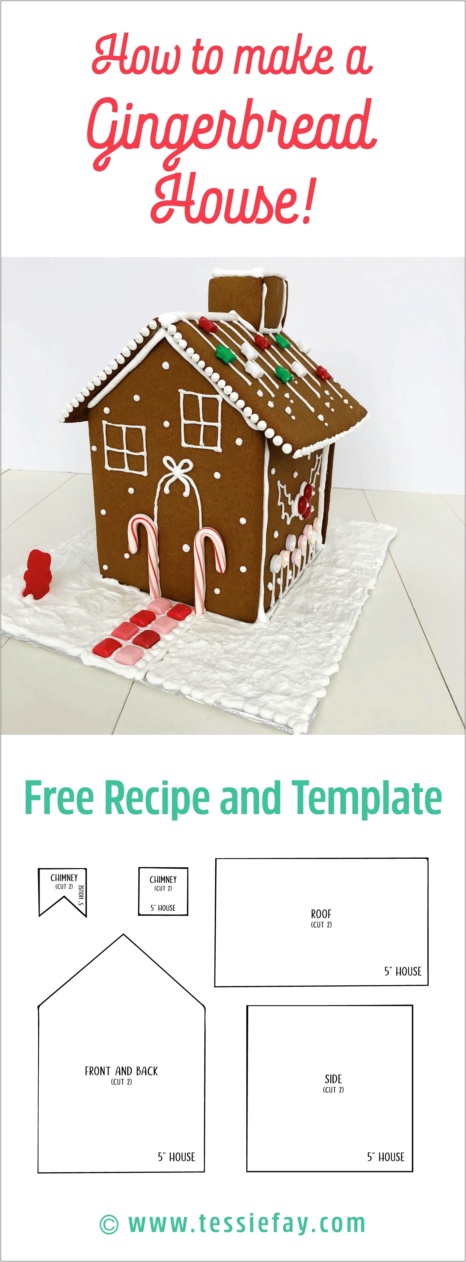 Free Gingerbread House Template To Print