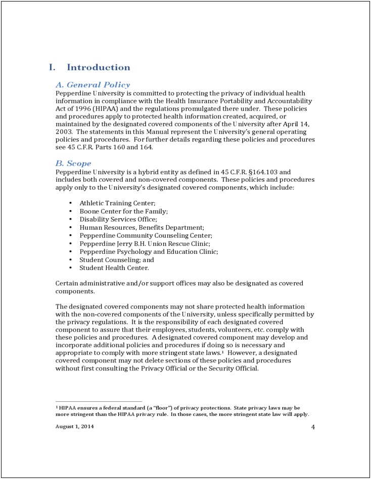 Information Technology Policies And Procedures Templates Free Resume