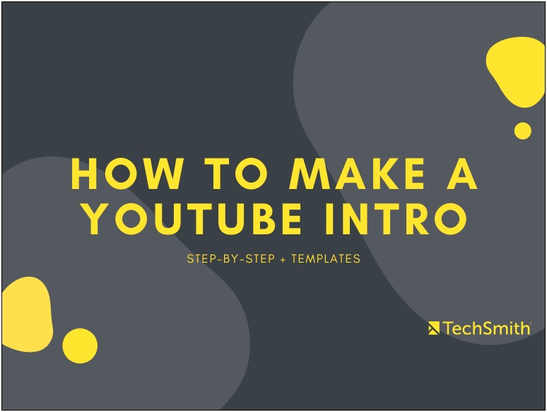 Free Intro Templates Camtasia Studio 9