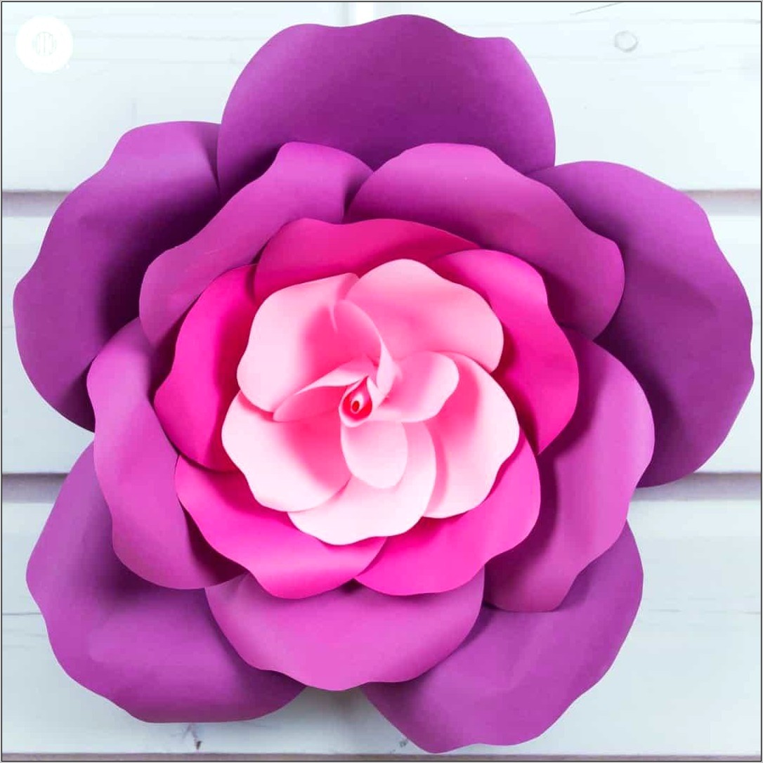 Free Large Paper Rose Template Printable - Resume Example Gallery