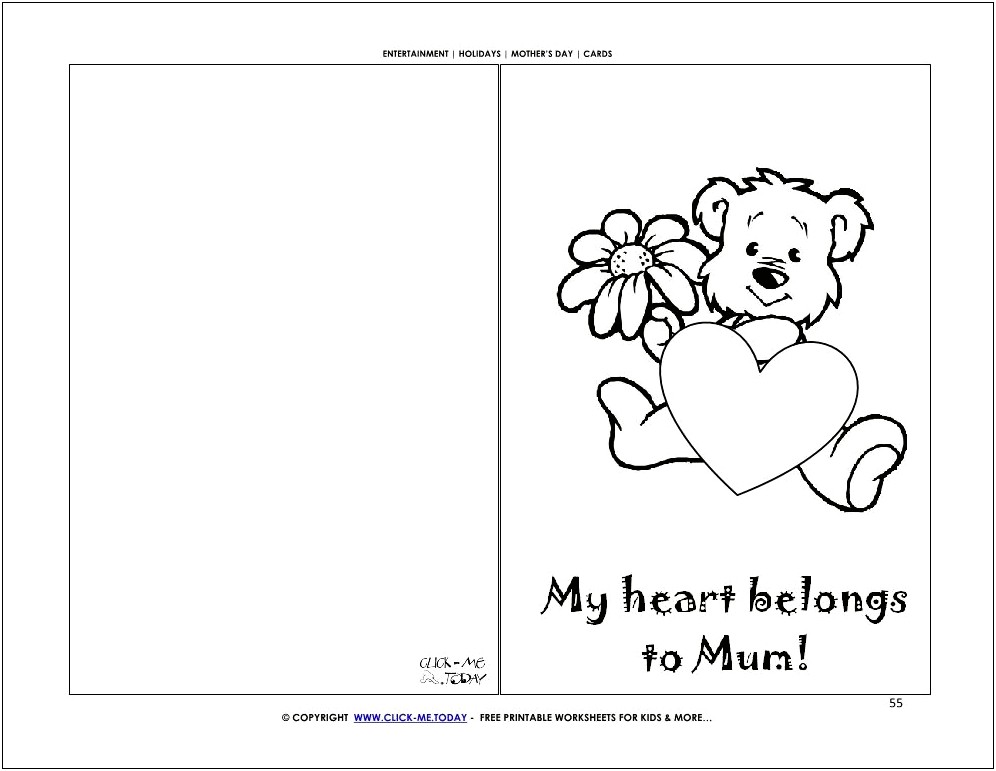 Free Mother's Day Writing Template