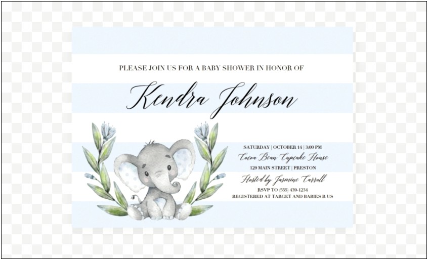 Free Nautical Baby Shower Invitation Templates