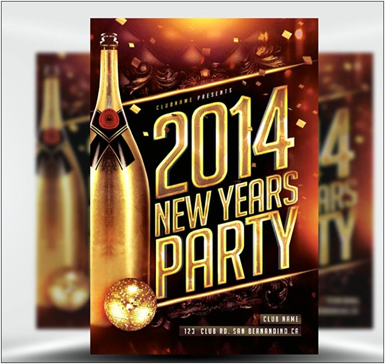 Free New Years Eve Poster Template