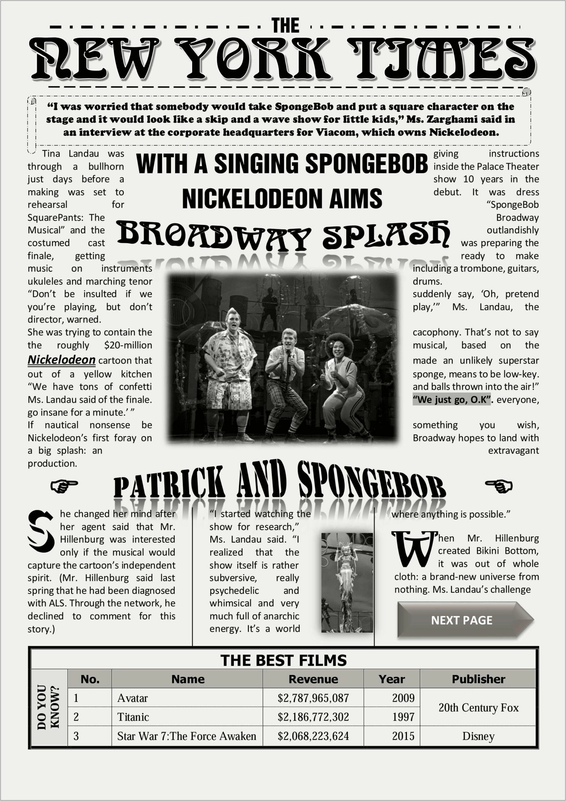 Newspaper Template Free Download For Word
