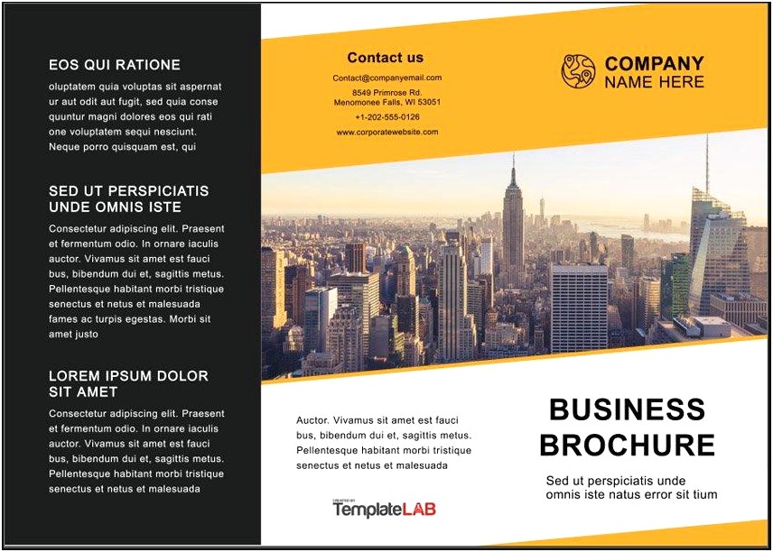 Free Online Tri Fold Brochure Template