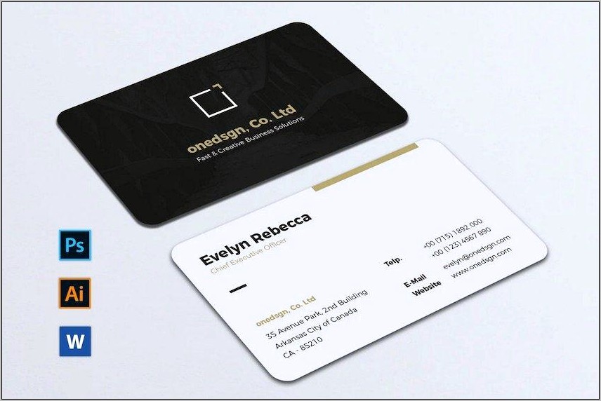Free Open Office Business Card Template Resume Example Gallery