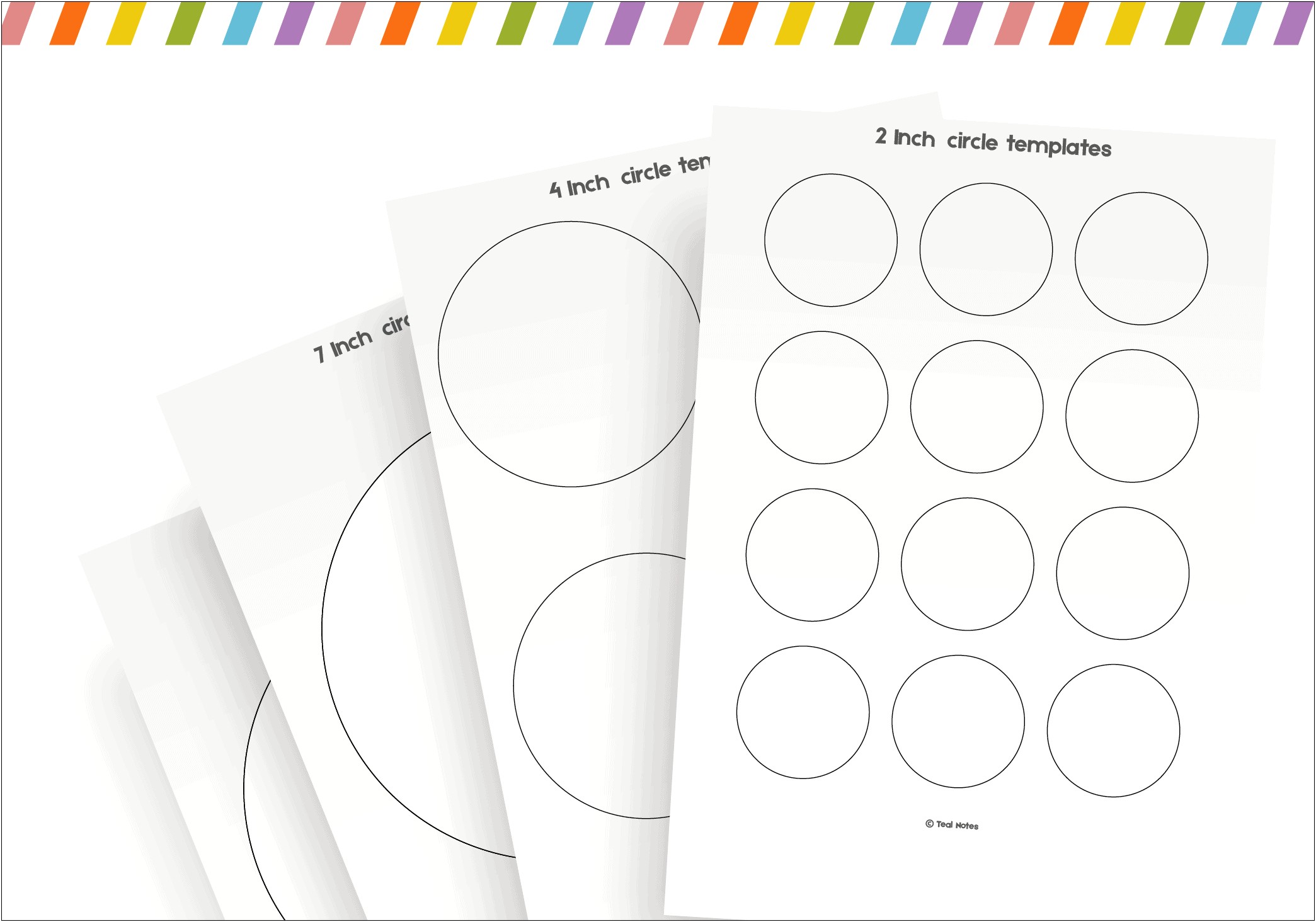 Free Printable 2 Inch Circle Template Red