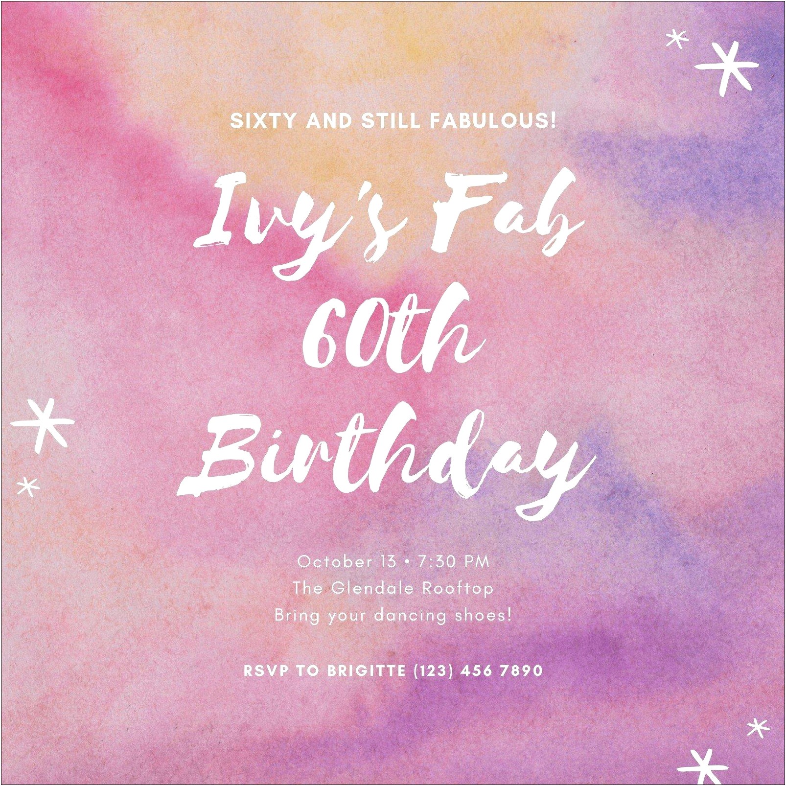 Free Printable 13th Birthday Invitation Templates