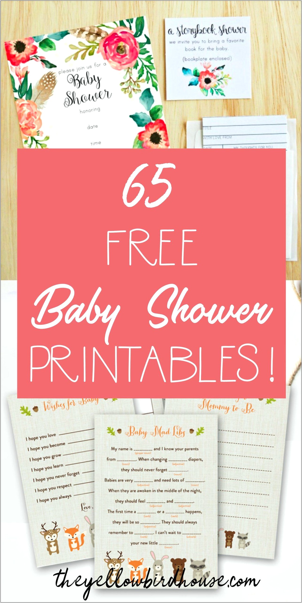 Free Printable Baby Shower Templates Boy