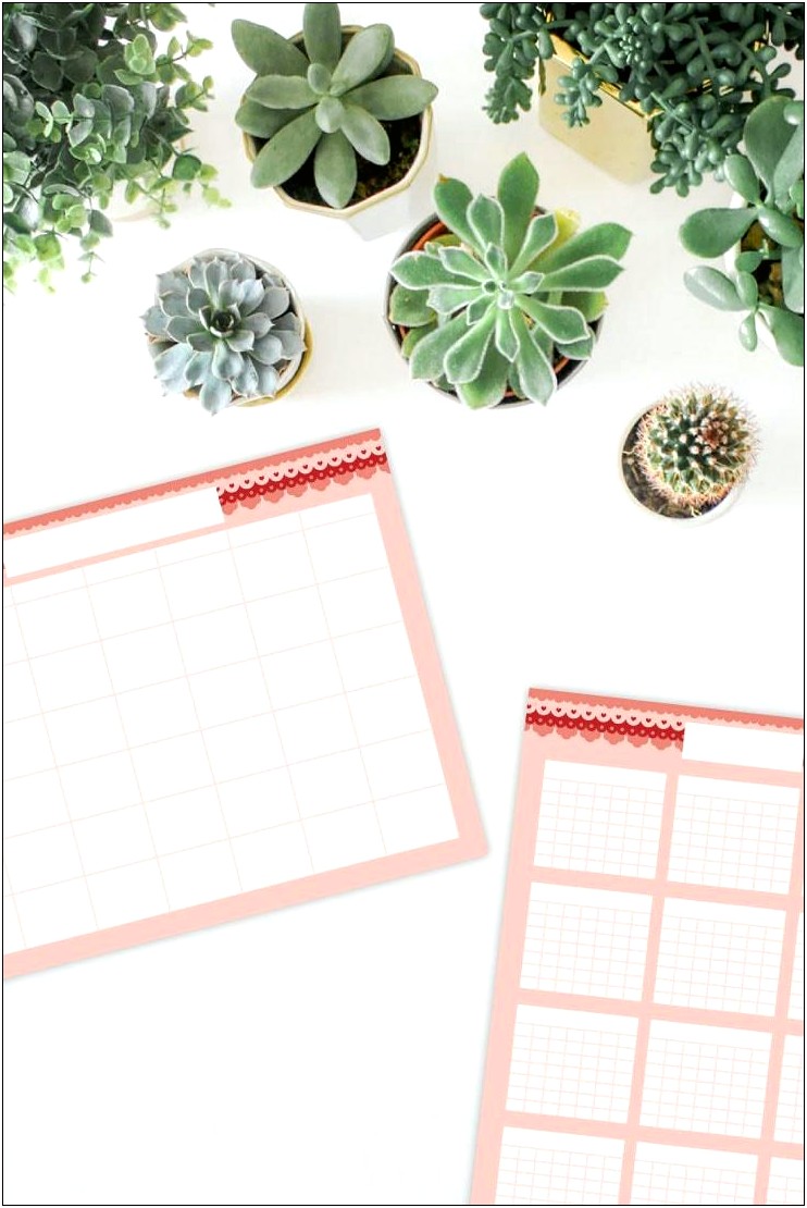 Free Printable Blank Monthly Calendar Template Resume Example Gallery