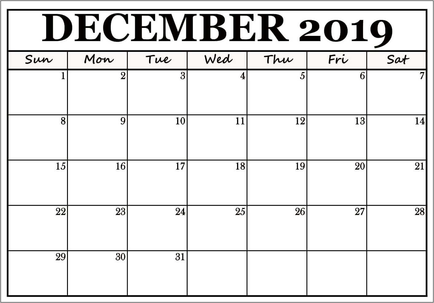 free-printable-december-2019-calendar-template-resume-example-gallery