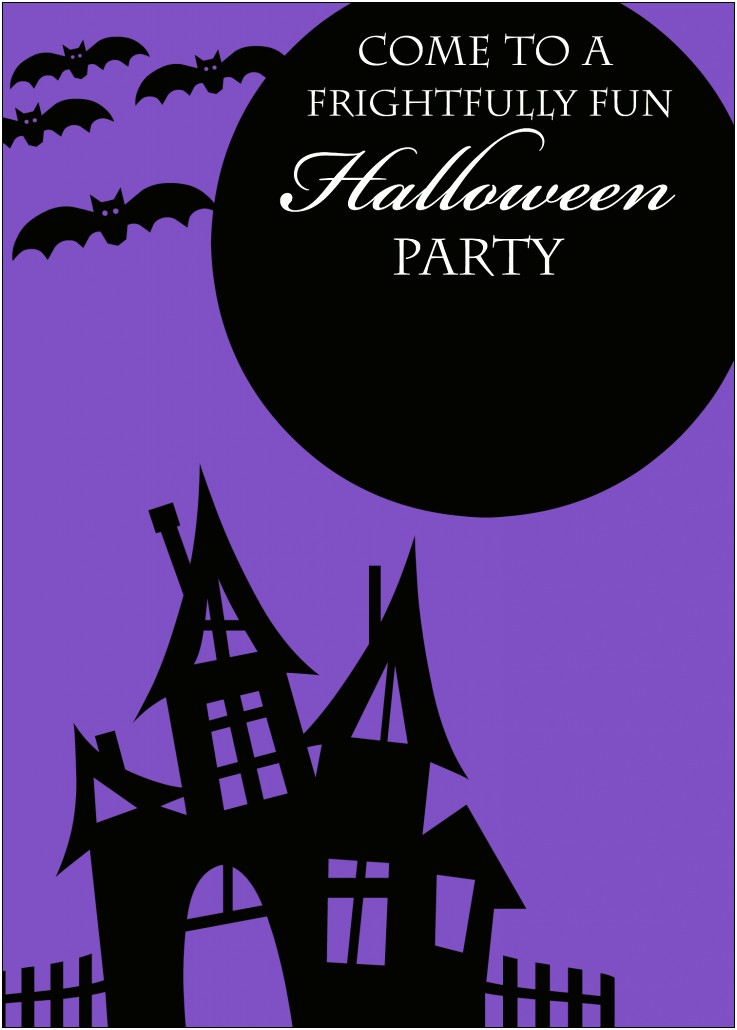 Free Printable Halloween Birthday Invitation Templates Resume Example