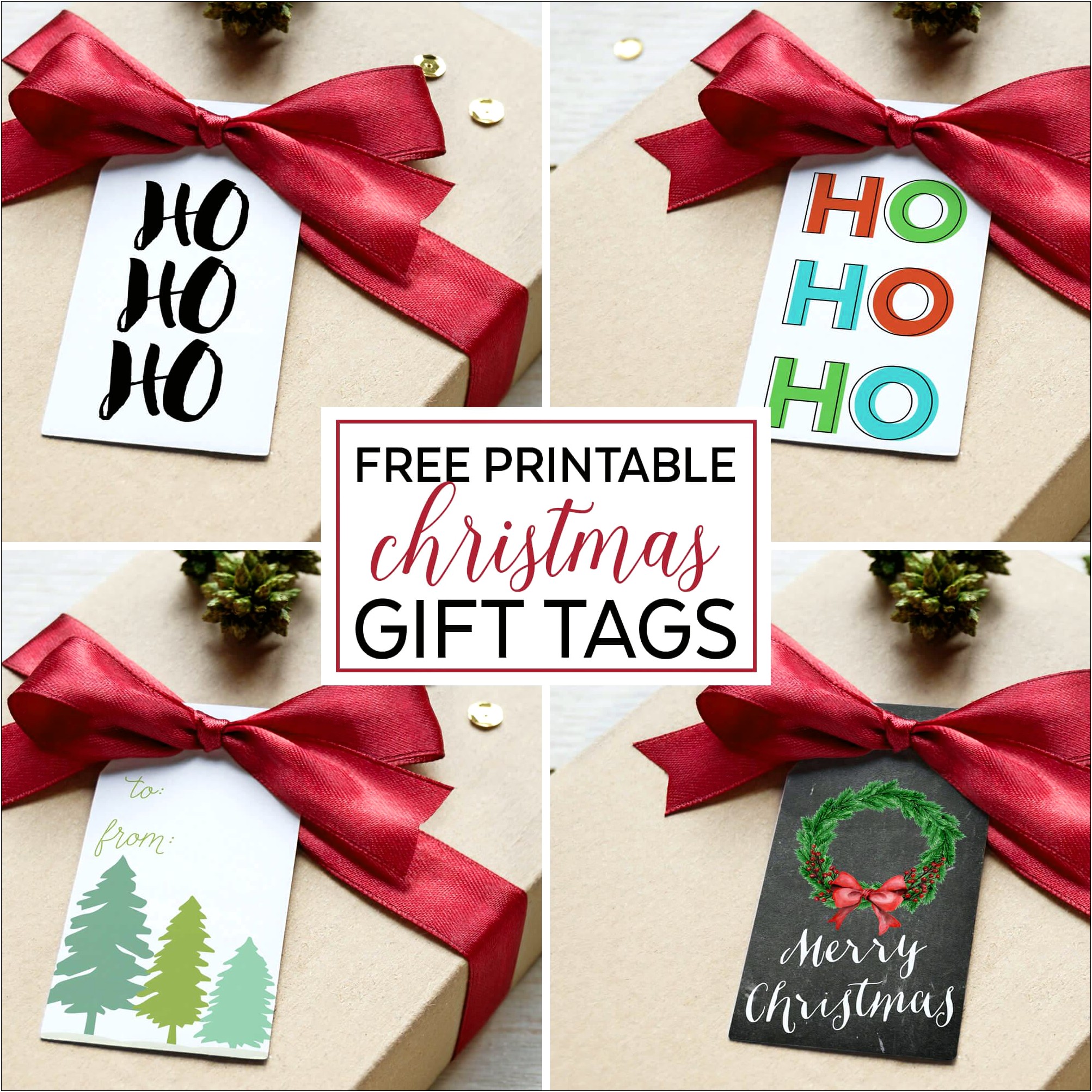 Free Printable Holiday Gift Tag Templates