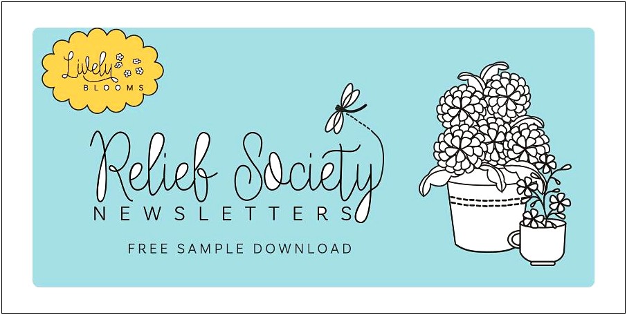 Free Printable Relief Society Newsletter Template