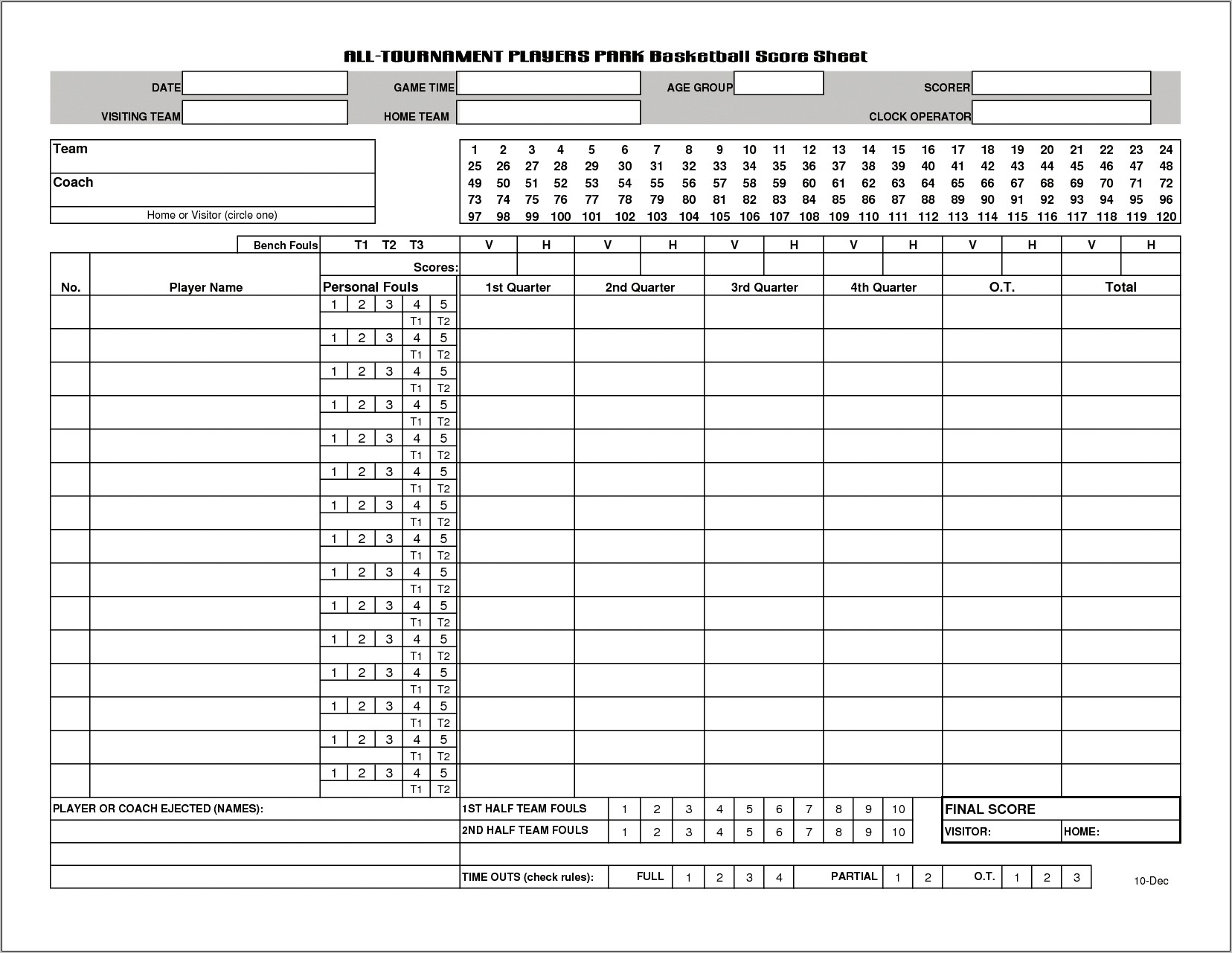  Free Printable Volleyball Score Sheet Template Resume Example Gallery