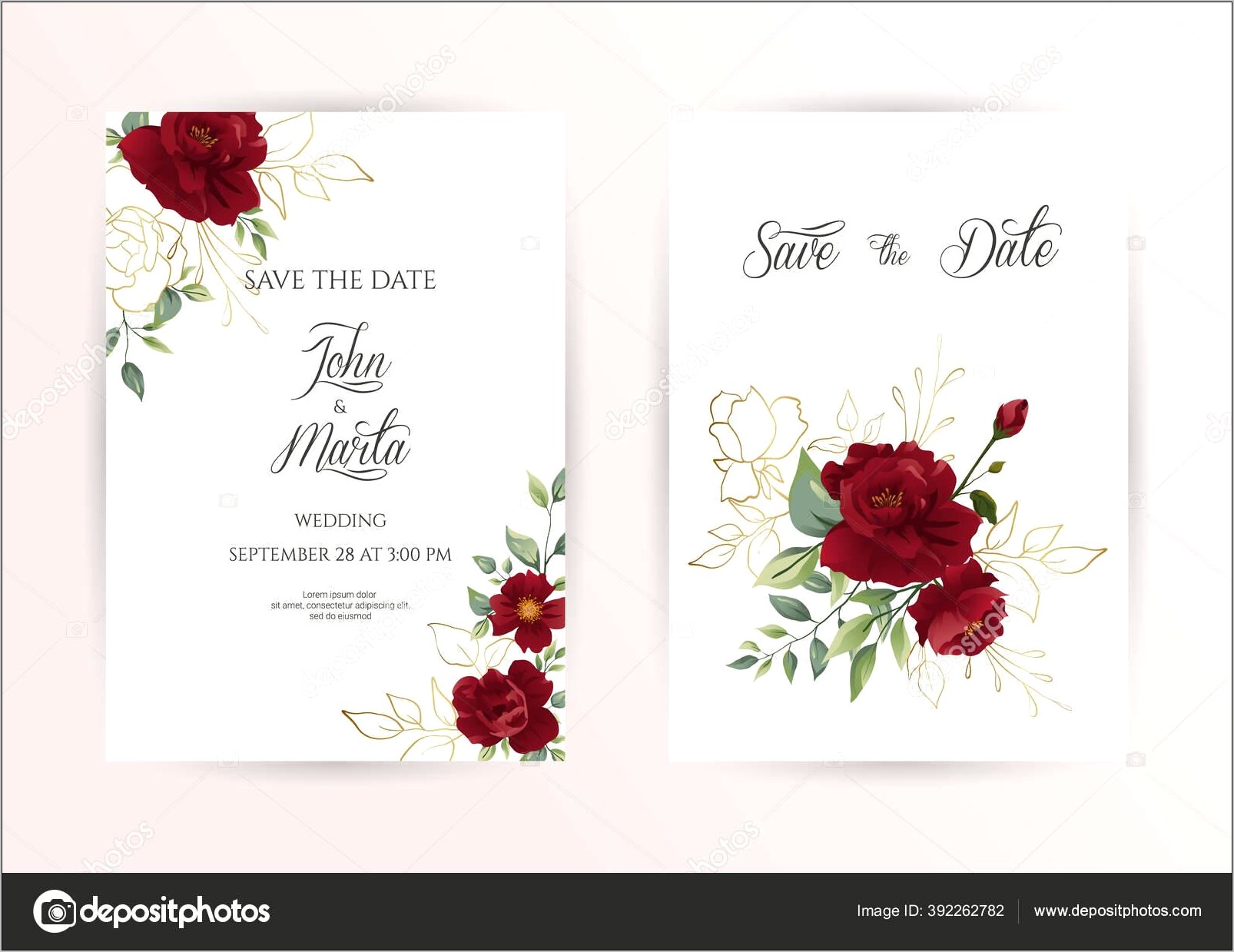 Dusty Blue Wedding Invitation Free Template Resume Example Gallery