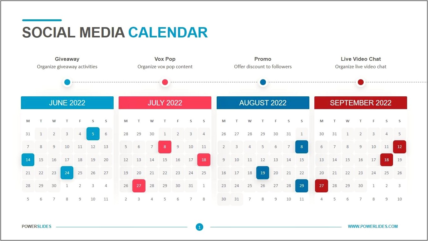 Free Social Media Content Calendar Template 2020 Resume Example Gallery