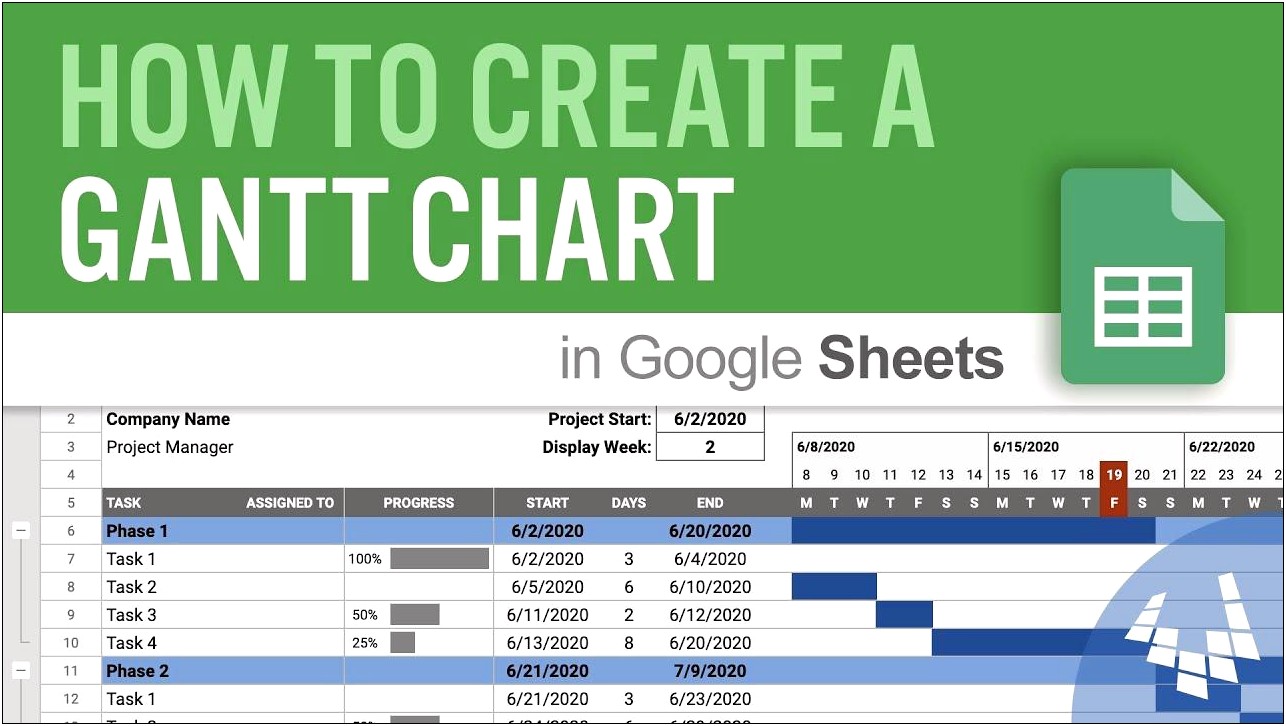 Gantt Chart Template Google Sheets Free