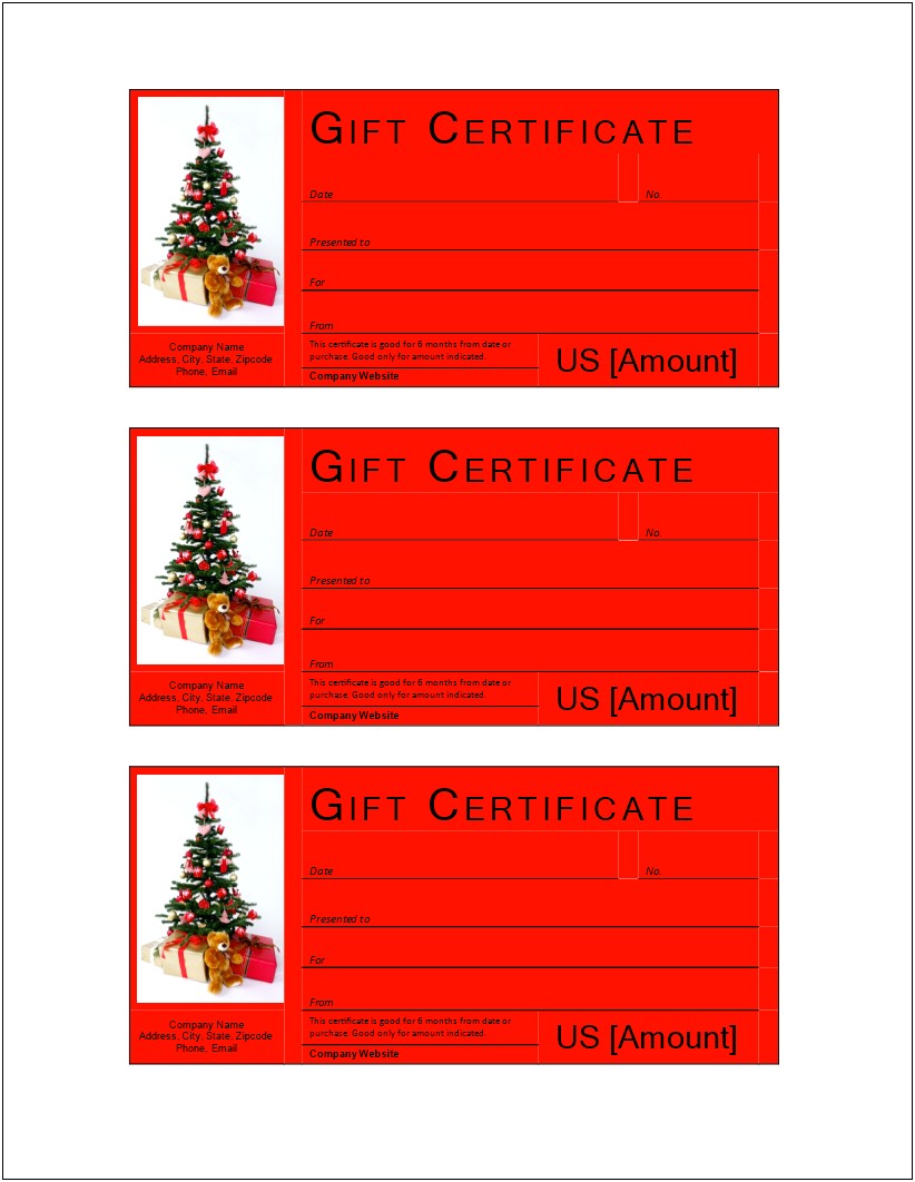 Gift Certificate From Santa Template Free