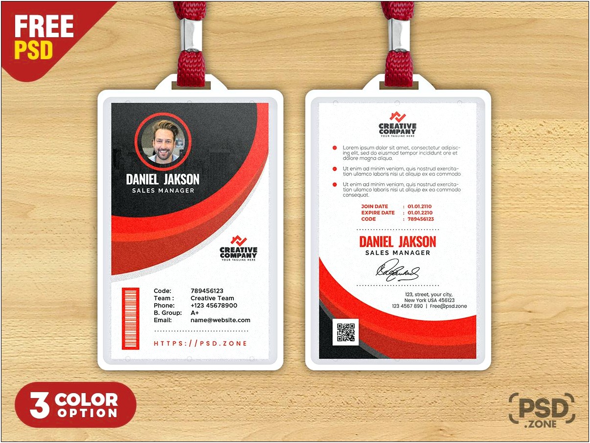 id-card-template-free-download-psd-resume-example-gallery
