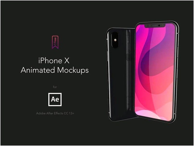 Iphone Mockup After Effects Template Free