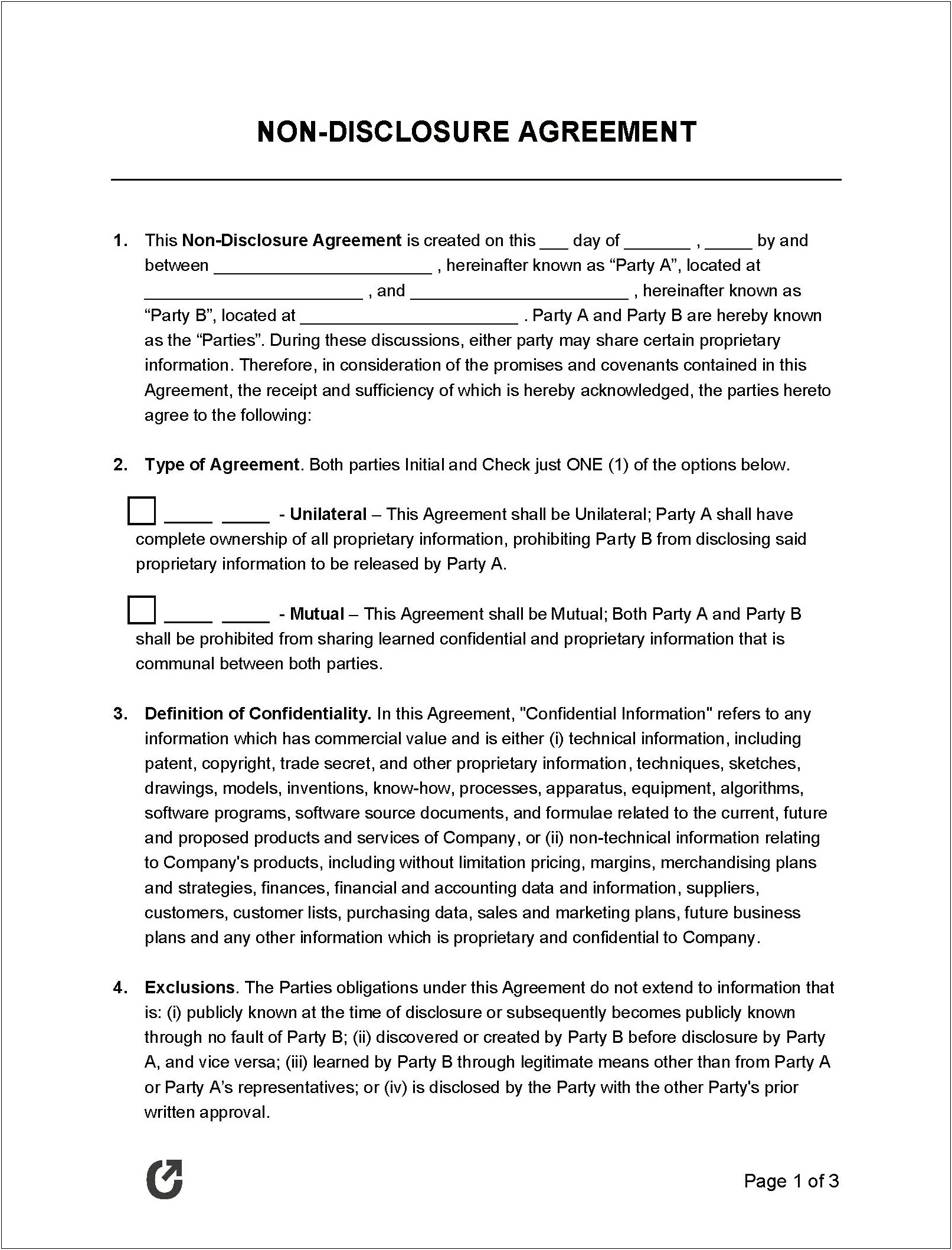 Joint Venture Agreement Template Free Download