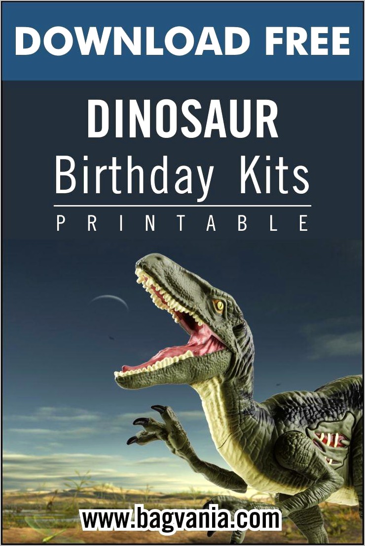 Jurassic World Birthday Invitation Template Free