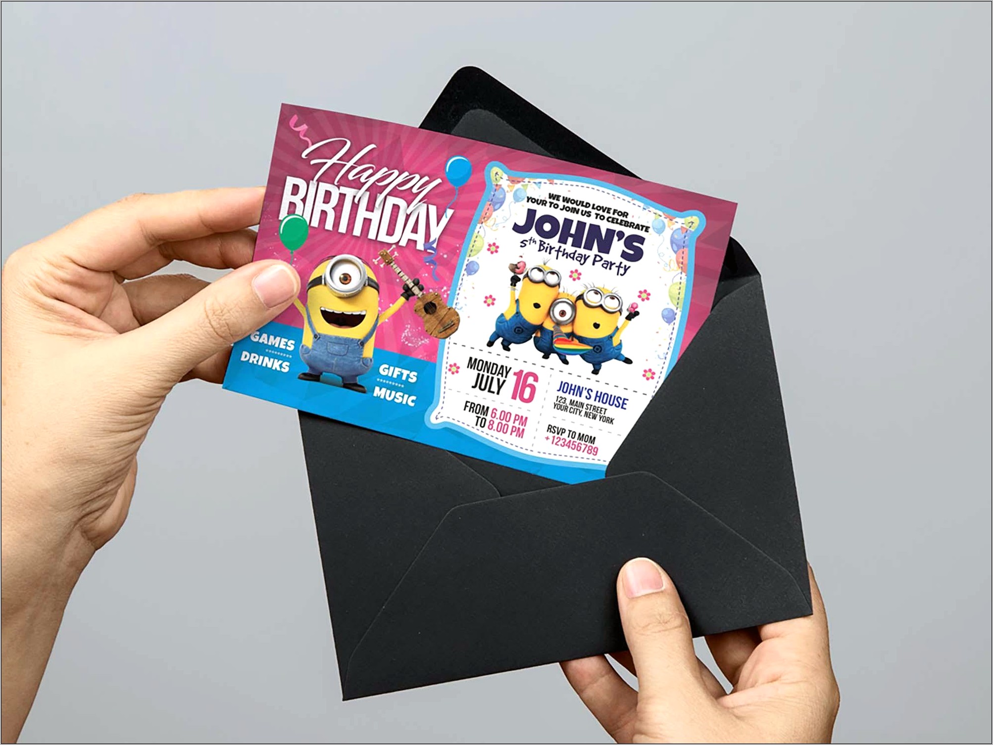 Birthday Card Template Free Download With Photo