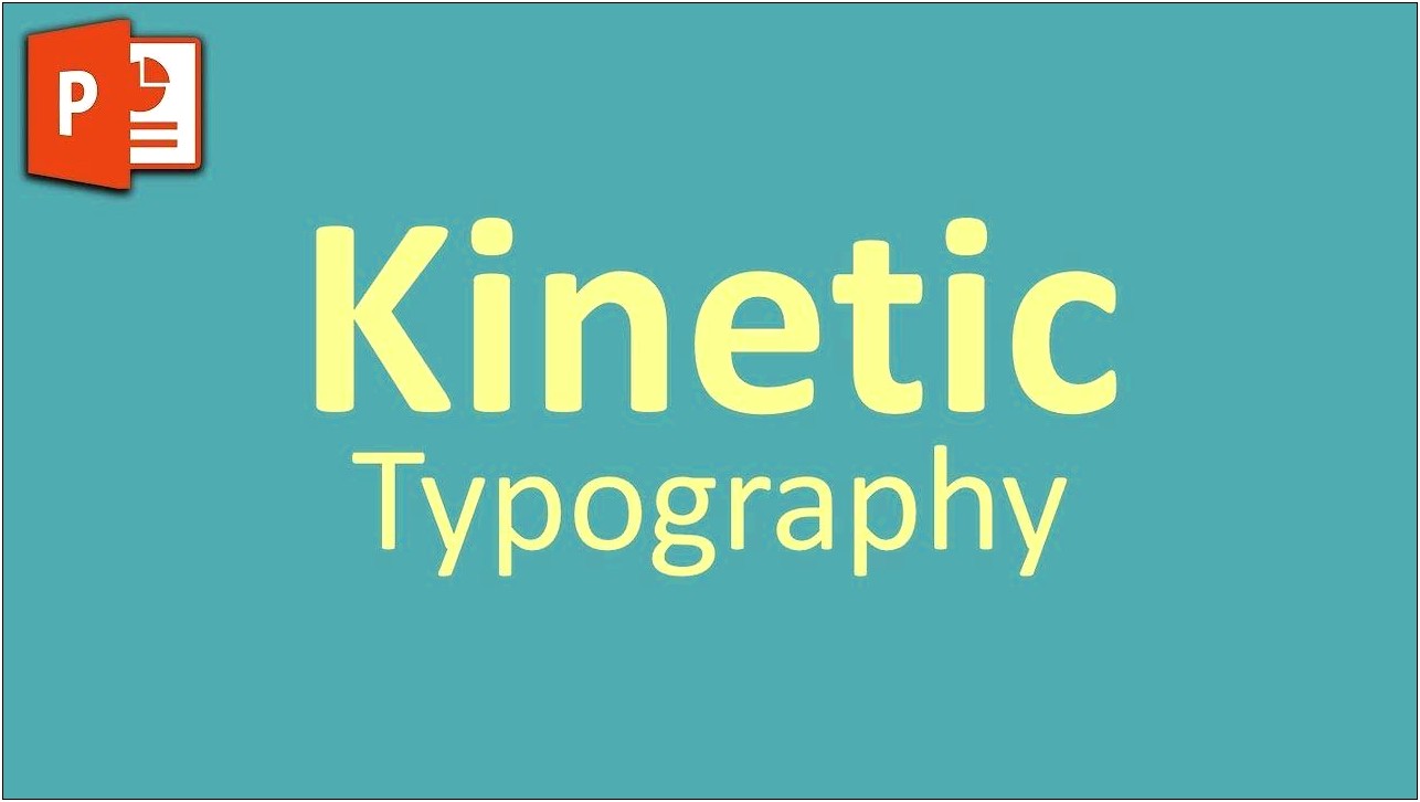 Kinetic Typography Powerpoint Template Free Download