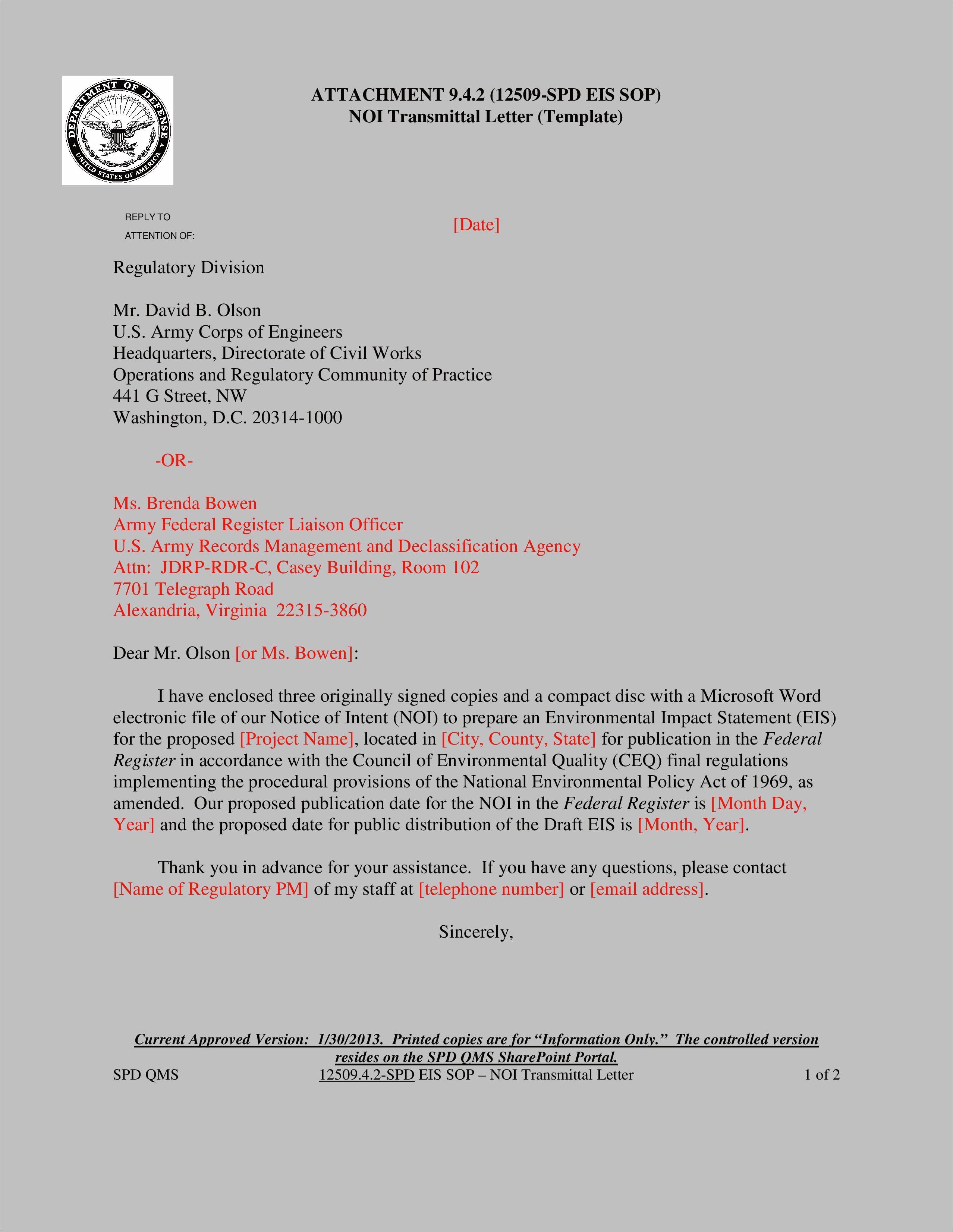 Letter Of Transmittal Template Free Download