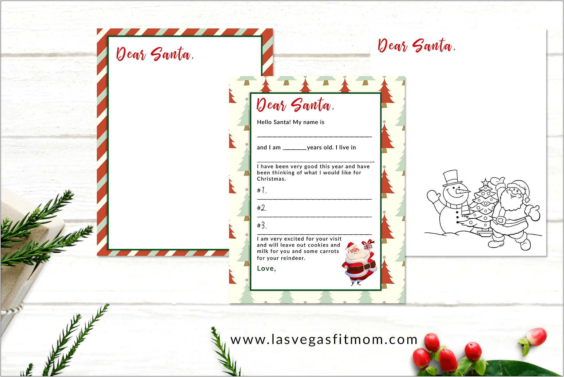 Letter To Santa Claus Template Free