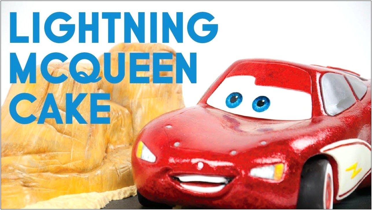 Lightning Mcqueen Car Cake Template Free