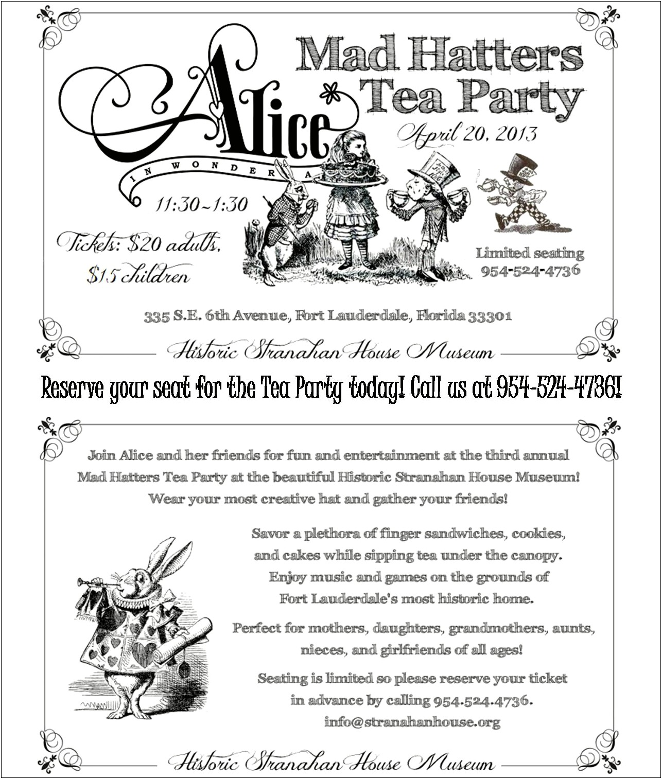 Mad Hatter Party Invitation Templates Free