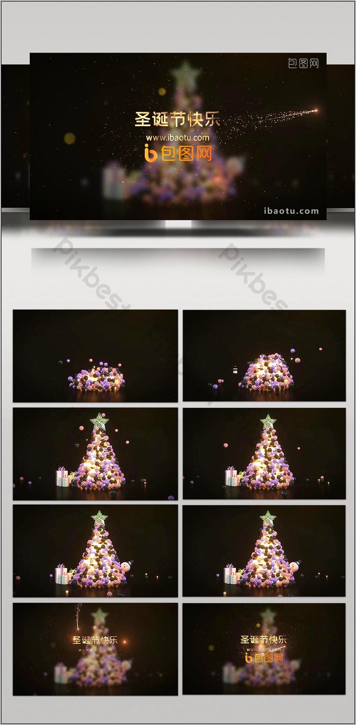 Magic Christmas Greetings Free Videohive Template