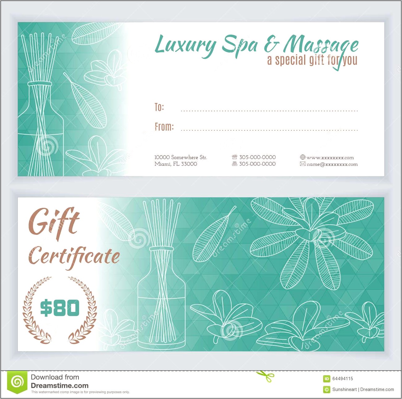 Massage Therapy Gift Certificate Template Free Resume Example Gallery