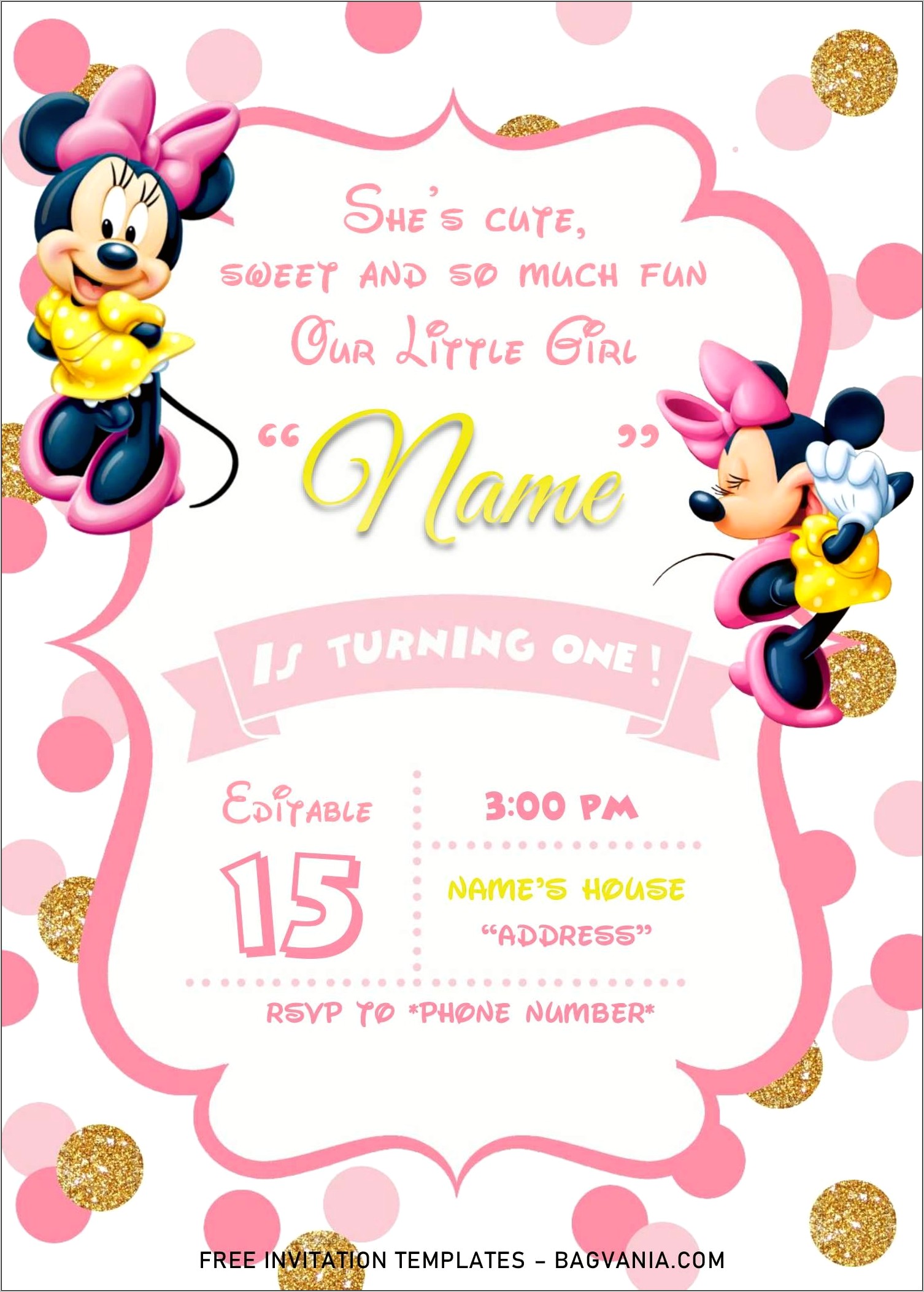 Mickey Mouse Birthday Invitation Templates Free