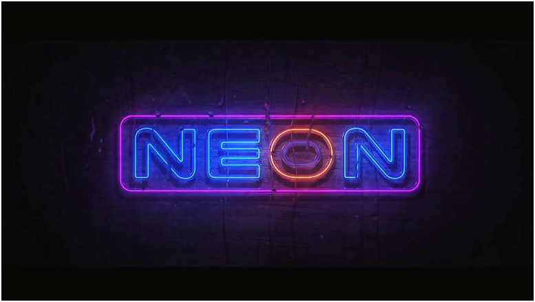 Neon Logo After Effects Template Free