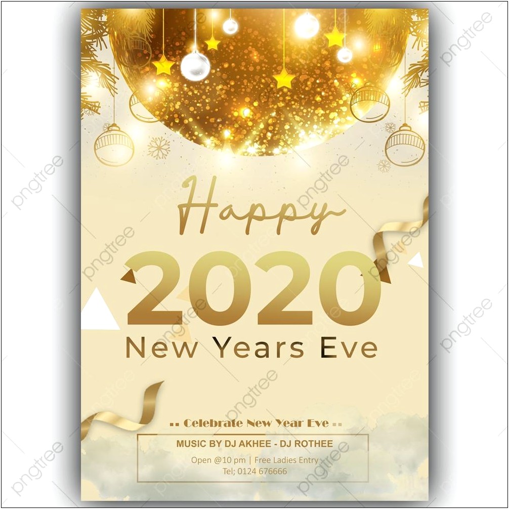 New Years Eve 2020 Templates Free