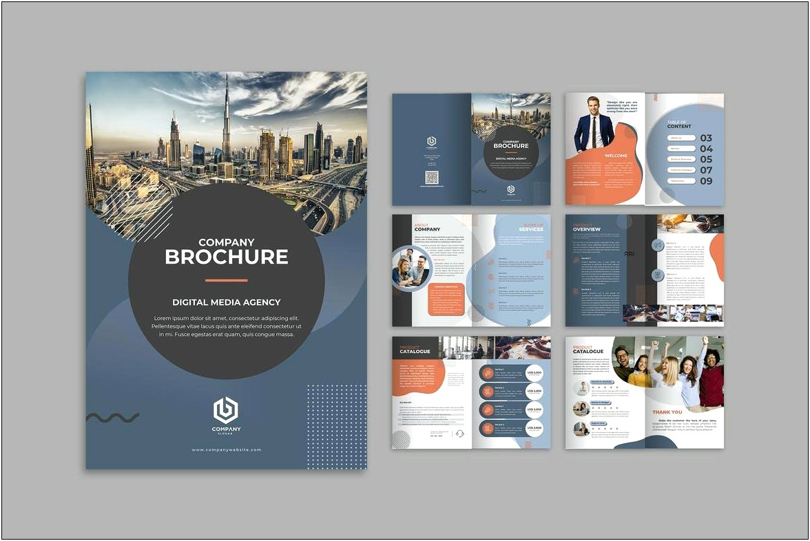 One Page Brochure Template Free Download