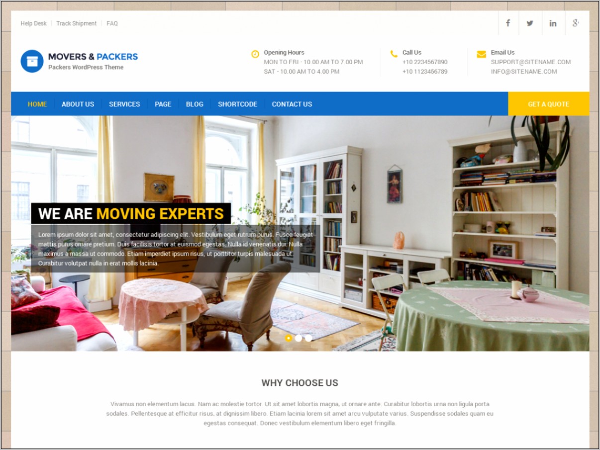 Packers And Movers Templates Free Download