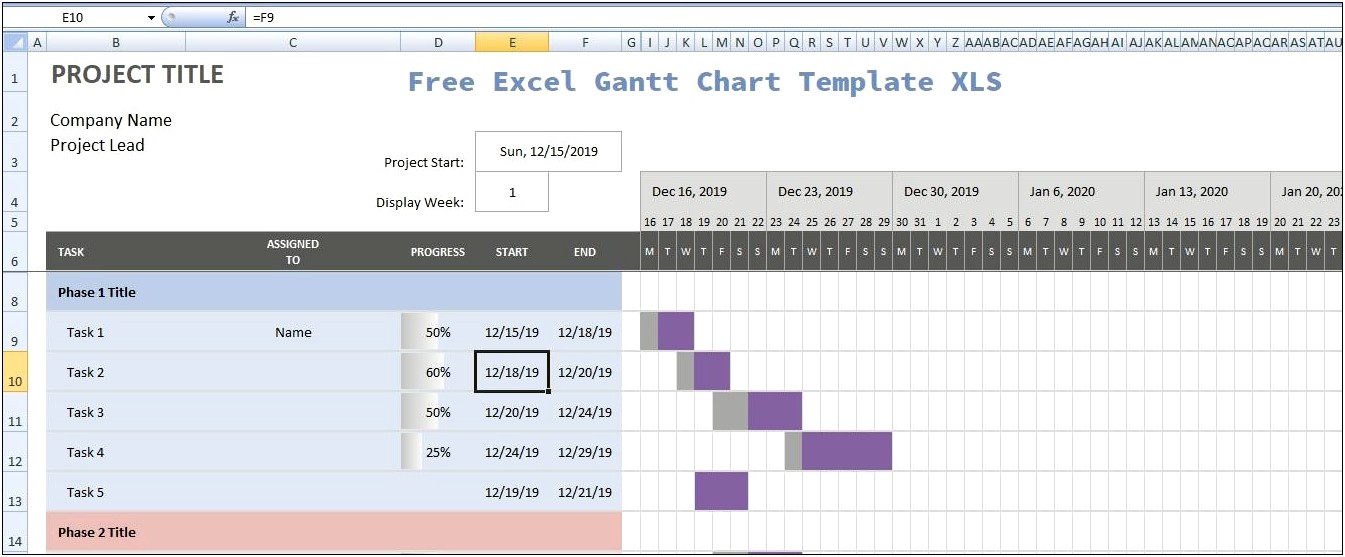Pert Chart Template Excel Free Download
