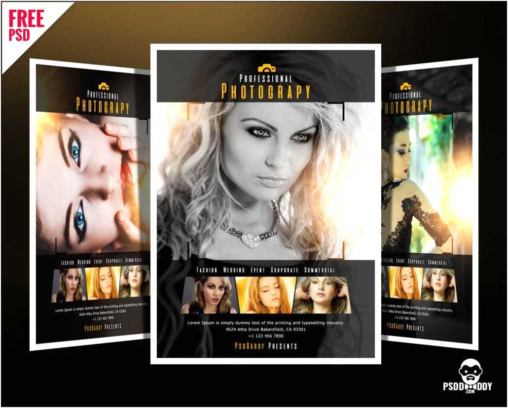 Photography Brochure Templates Psd Free Download